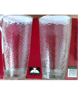 Set of 2 highball glasses with crest – Essential